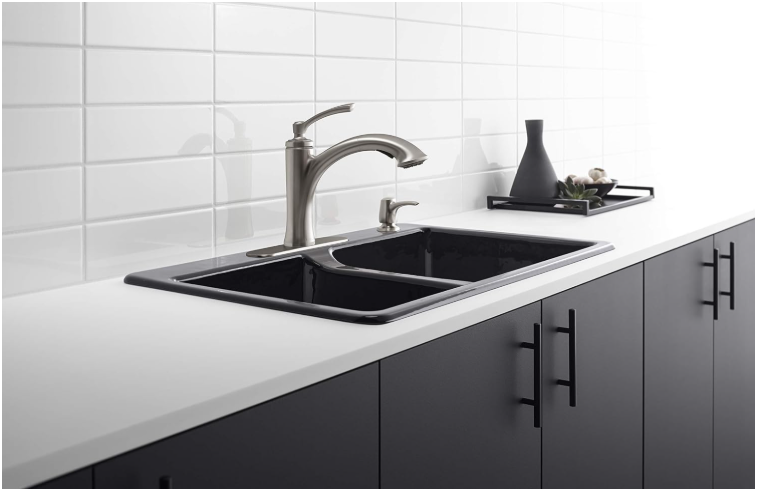 Kohler Elliston Sink Faucet With Soap/Lotion Dispenser